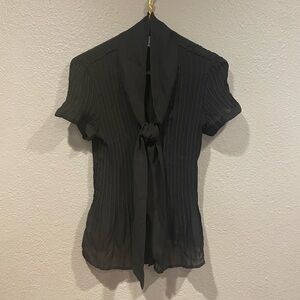 ALLISON TAYLOR Black Blouse